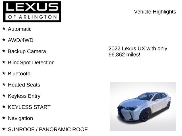 2022 Lexus UX UX 250h