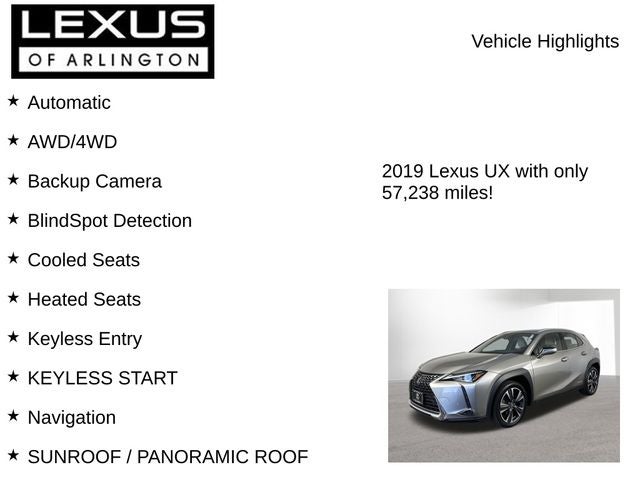 2019 Lexus UX 250h Base