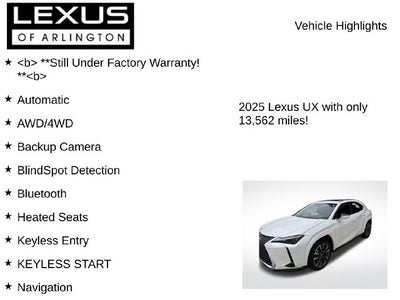 2025 Lexus UX UX 300h