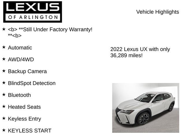 2022 Lexus UX 250h UX 250h