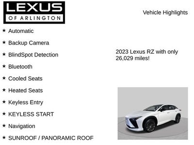 2023 Lexus RZ RZ 450e Luxury