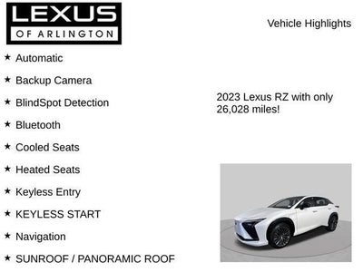 2023 Lexus RZ RZ 450e Luxury