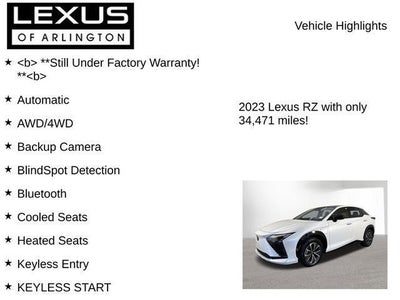 2023 Lexus RZ 450e RZ 450e Luxury