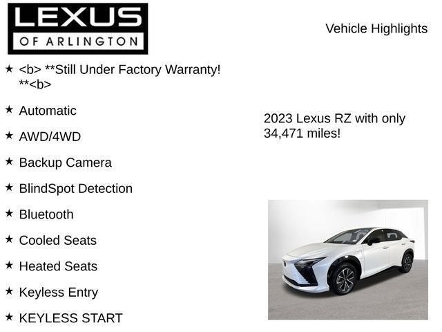2023 Lexus RZ 450e RZ 450e Luxury
