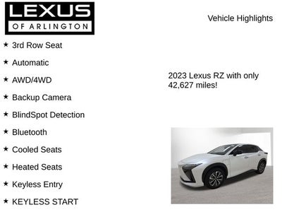 2023 Lexus RZ 450e RZ 450e Luxury