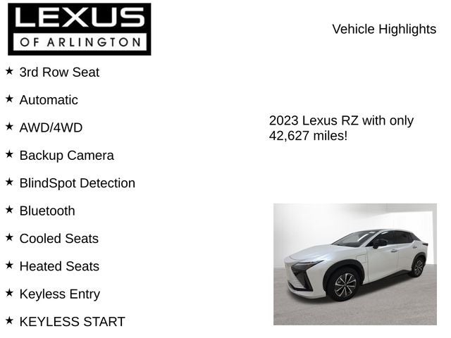 2023 Lexus RZ 450e RZ 450e Luxury