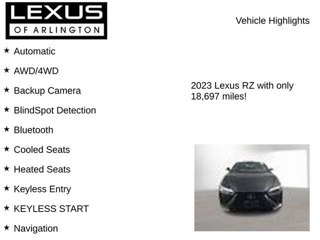 2023 Lexus RZ 450e 450e Premium