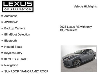 2023 Lexus RZ 450e RZ 450e Luxury