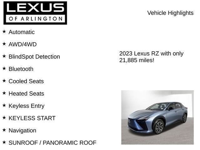 2023 Lexus RZ 450e PREMIUM AWD