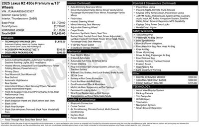 2025 Lexus RZ 450e Premium