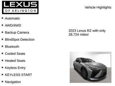 2023 Lexus RZ 450e RZ 450e Luxury