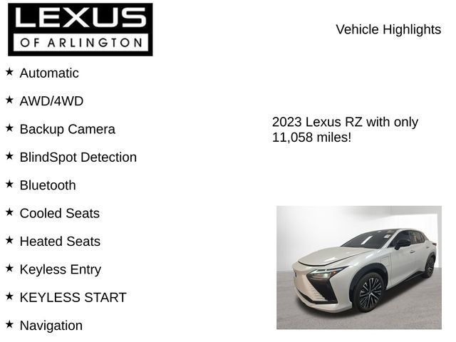 2023 Lexus RZ 450e RZ 450e Luxury