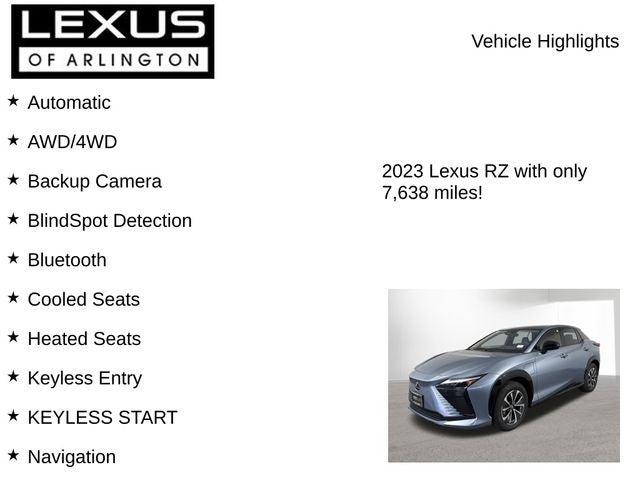2023 Lexus RZ 450e RZ 450e Luxury