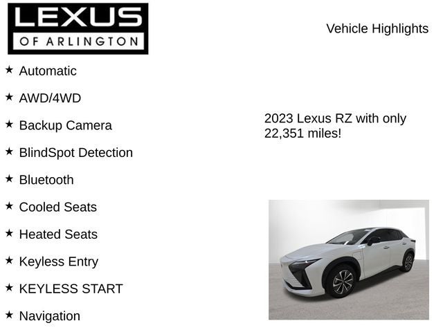 2023 Lexus RZ 450e Premium
