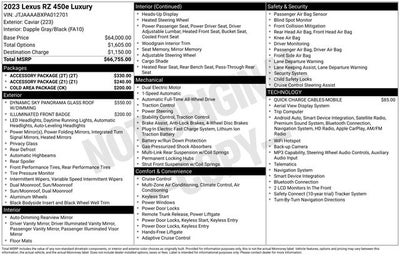 2023 Lexus RZ 450e Luxury