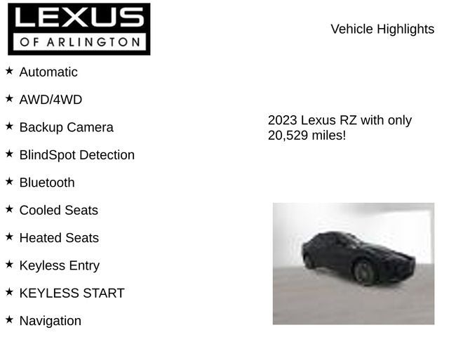 2023 Lexus RZ 450e Luxury