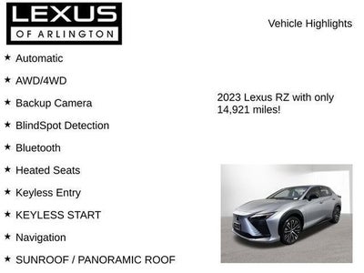 2023 Lexus RZ PREMIUM AWD