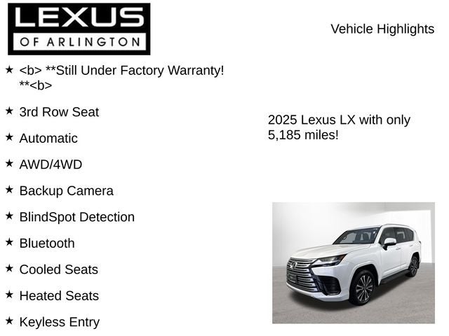 2025 Lexus LX PREMIUM