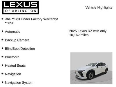 2025 Lexus RZ RZ 300e