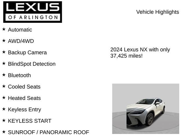 2024 Lexus NX NX 350h