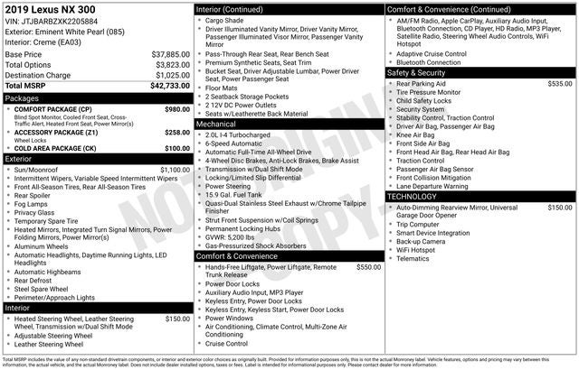 2019 Lexus NX 300 Base
