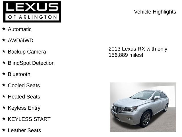 2013 Lexus RX 450h AWD 4dr