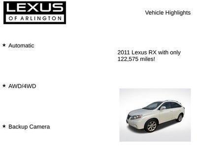 2011 Lexus RX AWD 4dr