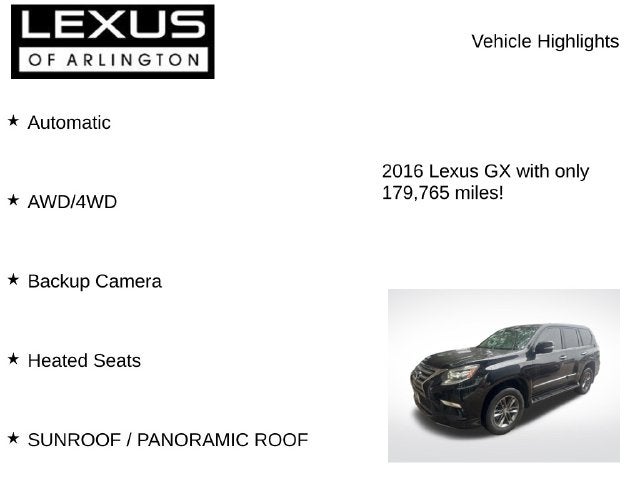 2016 Lexus GX 4WD 4dr