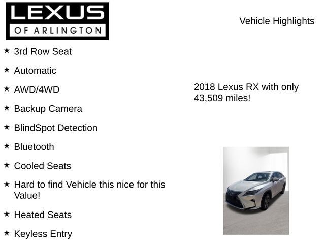 2018 Lexus RX 450hL Luxury
