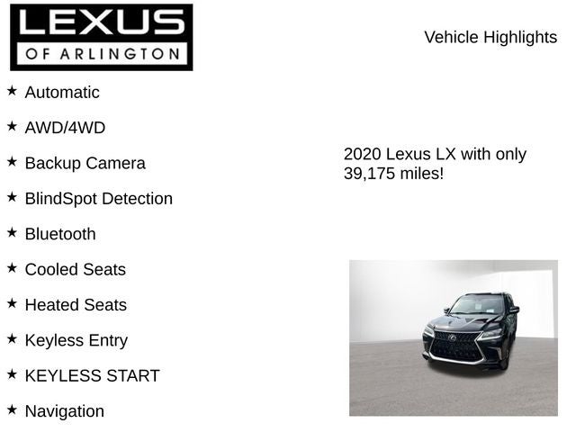 2020 Lexus LX 570 LX 570