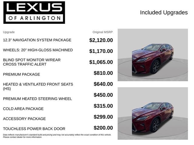 2018 Lexus RX RX 350L Premium