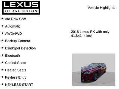 2018 Lexus RX RX 350L Premium