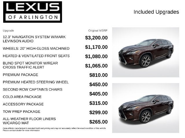 2018 Lexus RX RX 350L Premium