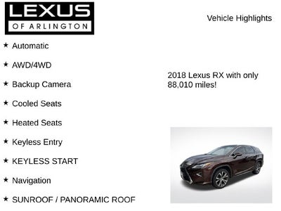 2018 Lexus RX RX 350L Premium