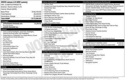 2023 Lexus LX 600 Luxury