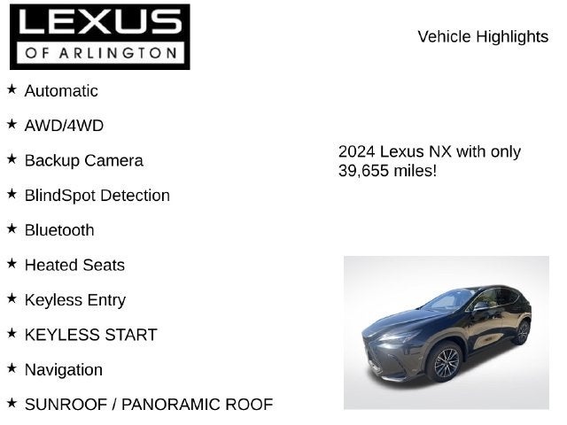 2024 Lexus NX NX 350h Premium