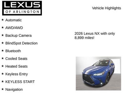 2026 Lexus NX 450h+ NX 450h+ Luxury
