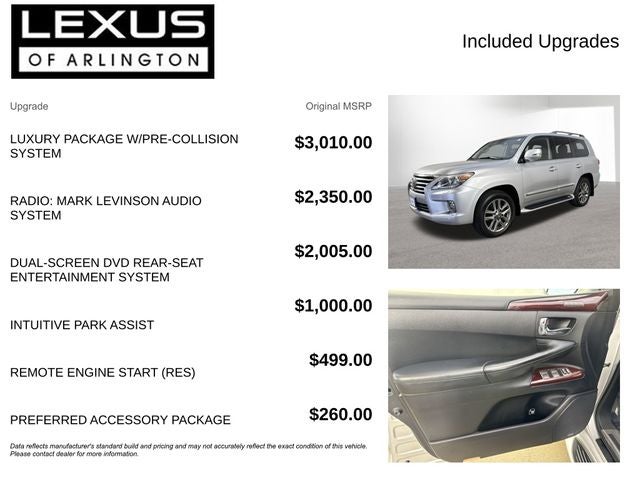 2015 Lexus LX 570 4WD 4dr