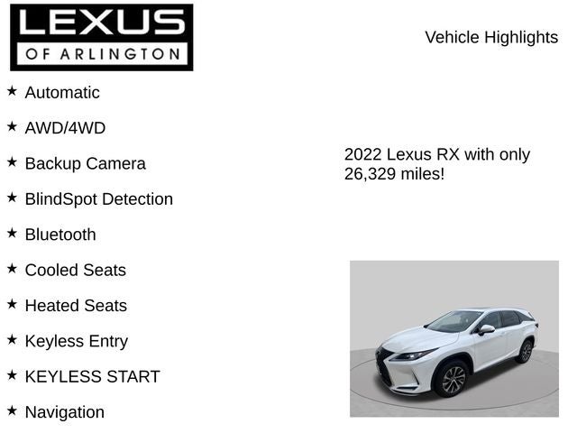 2022 Lexus RX RX 350L