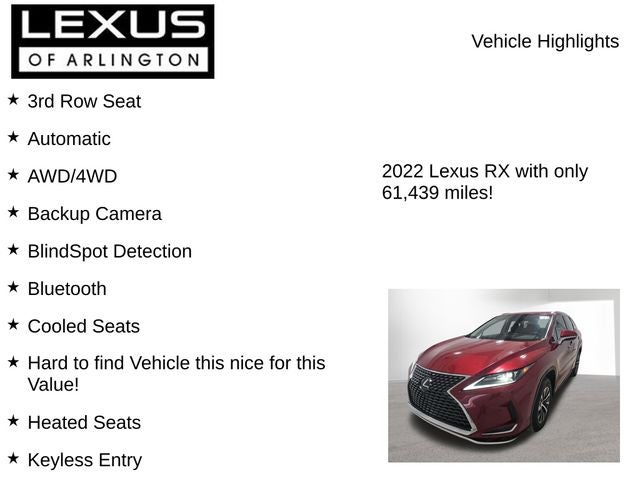 2022 Lexus RX 350L RX 350L