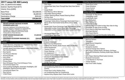 2017 Lexus GX GX 460