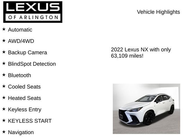 2022 Lexus NX 350 F SPORT Handling