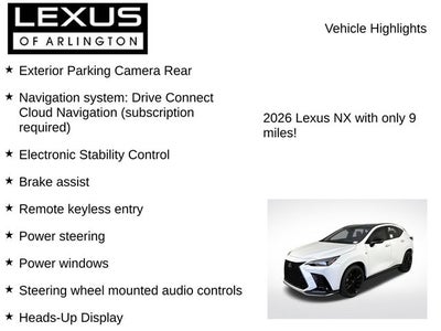 2026 Lexus NX NX 350 F SPORT Handling