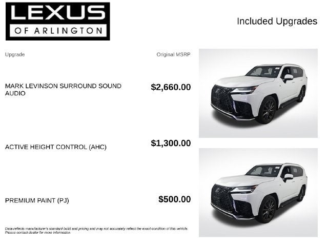 2024 Lexus LX LX 600 F SPORT