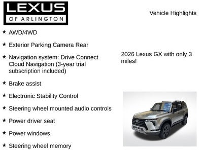 2026 Lexus GX GX 550 Overtrail+