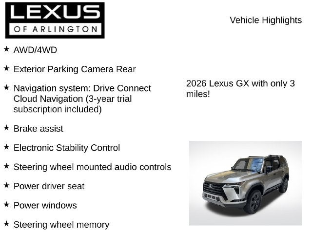 2026 Lexus GX GX 550 Overtrail+