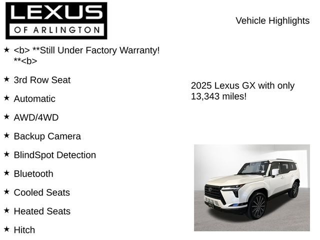 2025 Lexus GX 550 GX 550 Luxury+