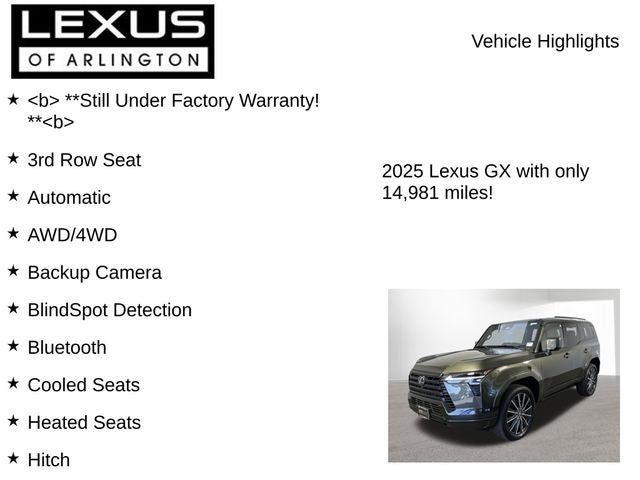 2025 Lexus GX 550 GX 550 Luxury+