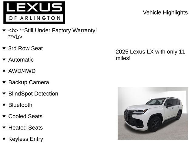 2025 Lexus LX 700h OVERTRAIL