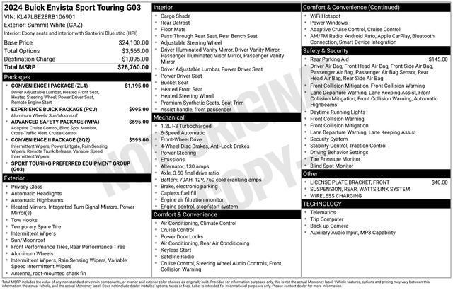 2024 Buick Envista Sport Touring
